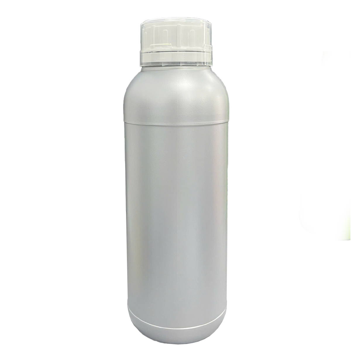 Chai HDPE/COEX 1000mL (1Lit) ø50mm Tròn Hai Gờ - Metallic Silver