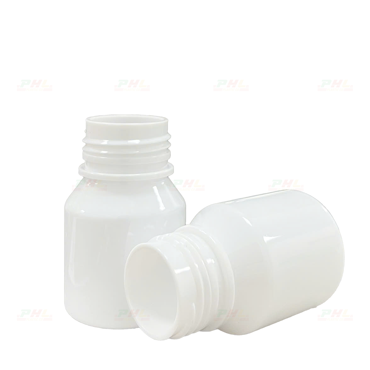 Chai PET 30mL ø26mm Tròn Vai Xuôi - Trắng Sữa