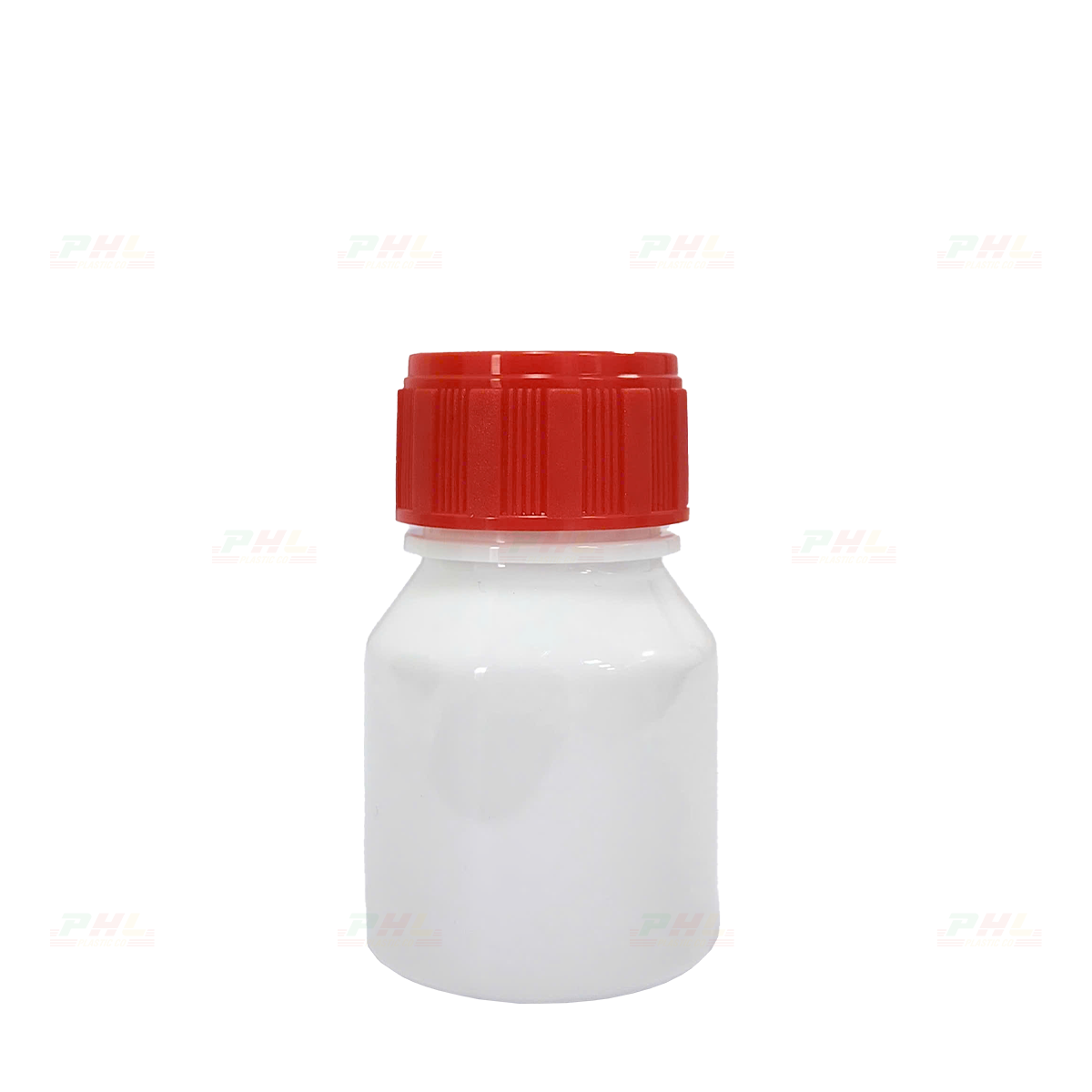 Chai PET 30mL ø26mm Tròn Vai Xuôi - Trắng Sữa