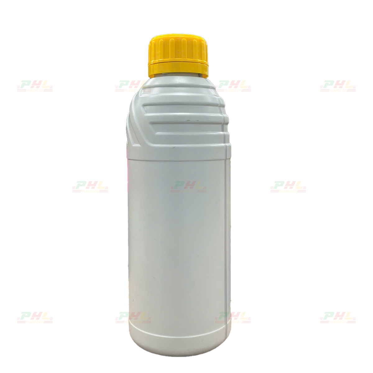 Chai HDPE/COEX 1000mL (1Lit) ø425mm Tròn Vai Gân - Xám