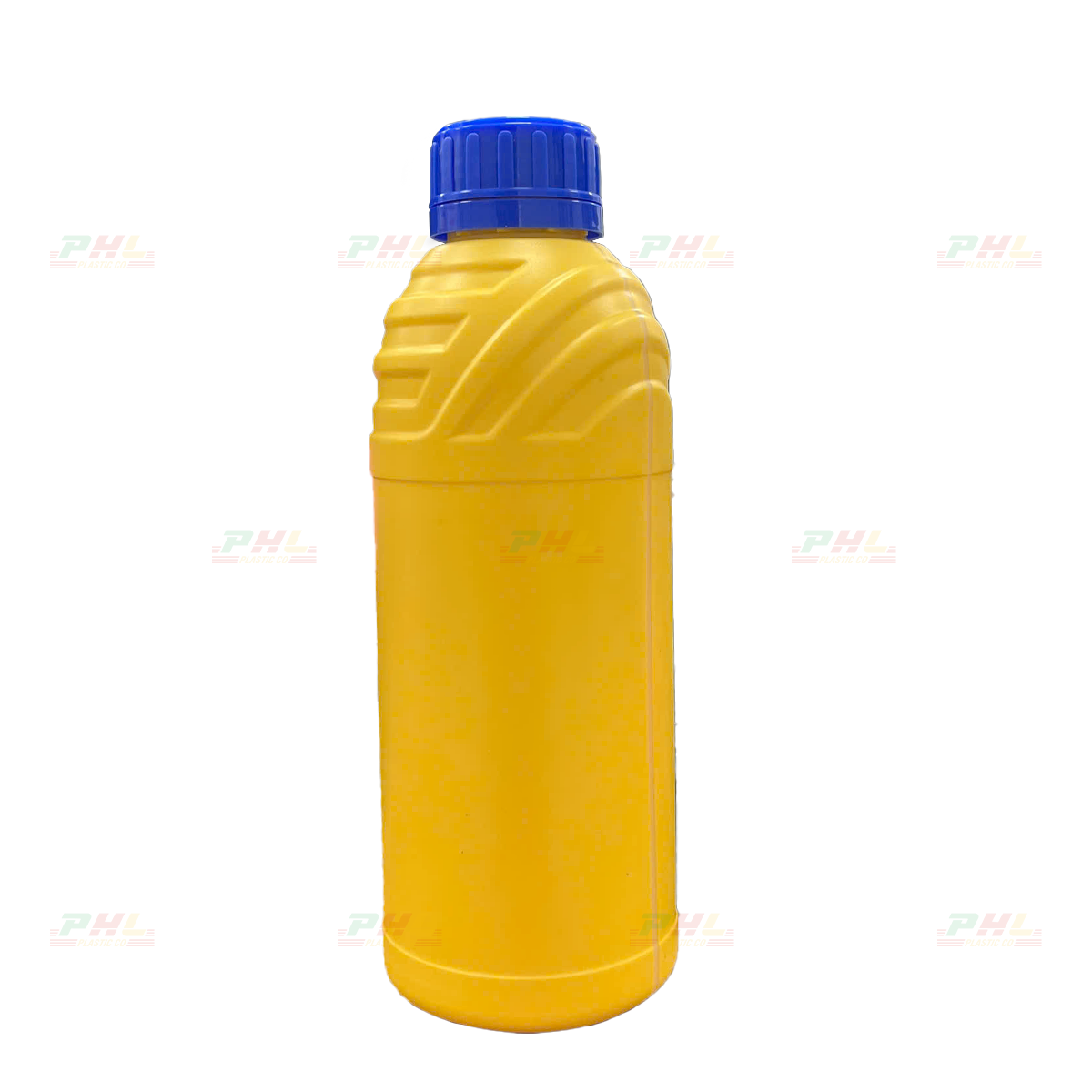 Chai HDPE/COEX 1000mL (1Lit) ø425mm Tròn Vai Gân - Vàng