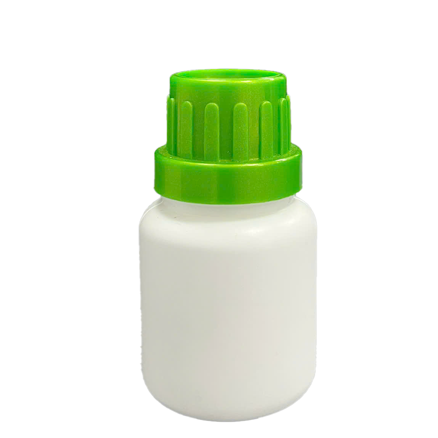 HDPE/COEX Bottle 30mL ø21mm Round - White