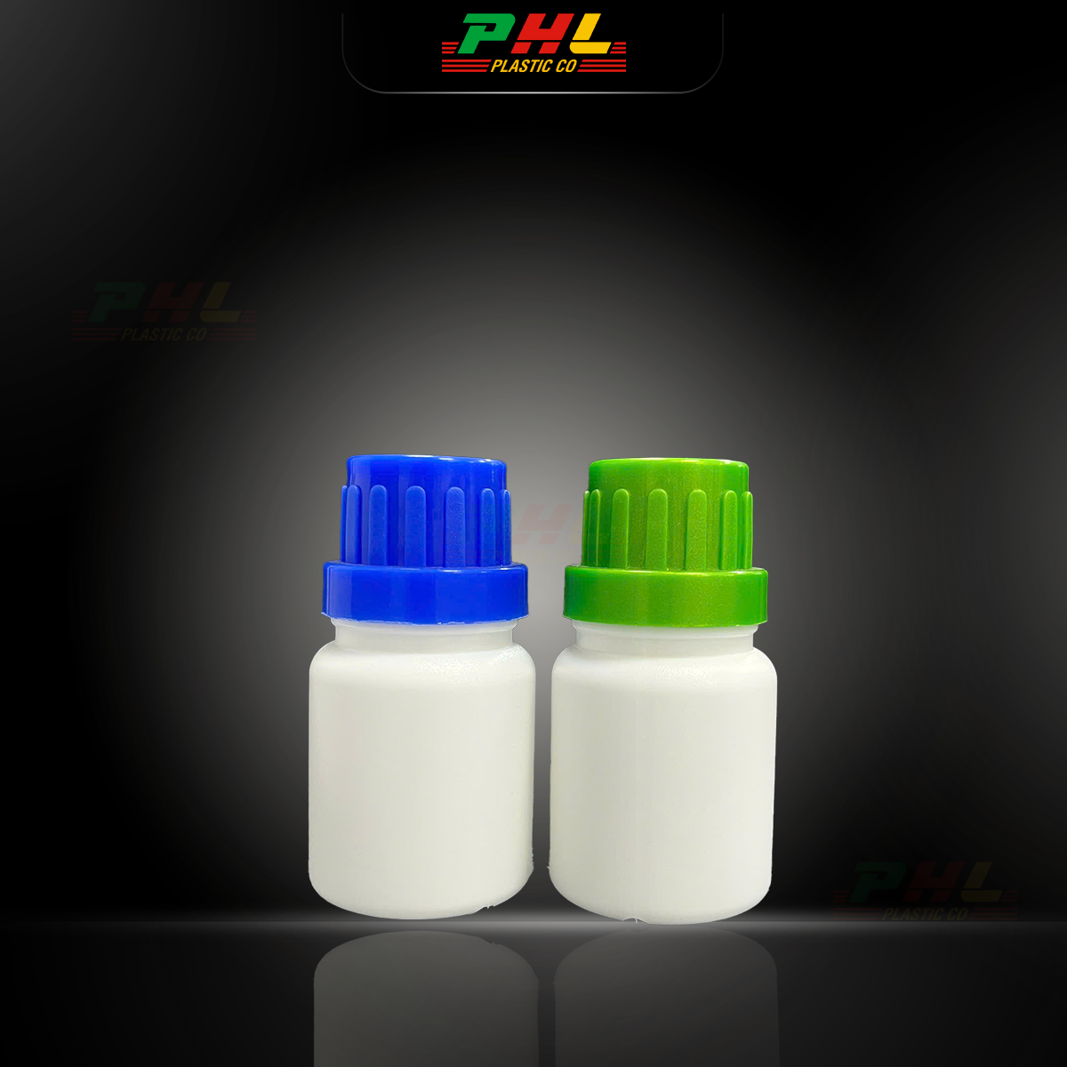 Chai HDPE/COEX 20mL ø21mm Tròn - Trắng Sữa