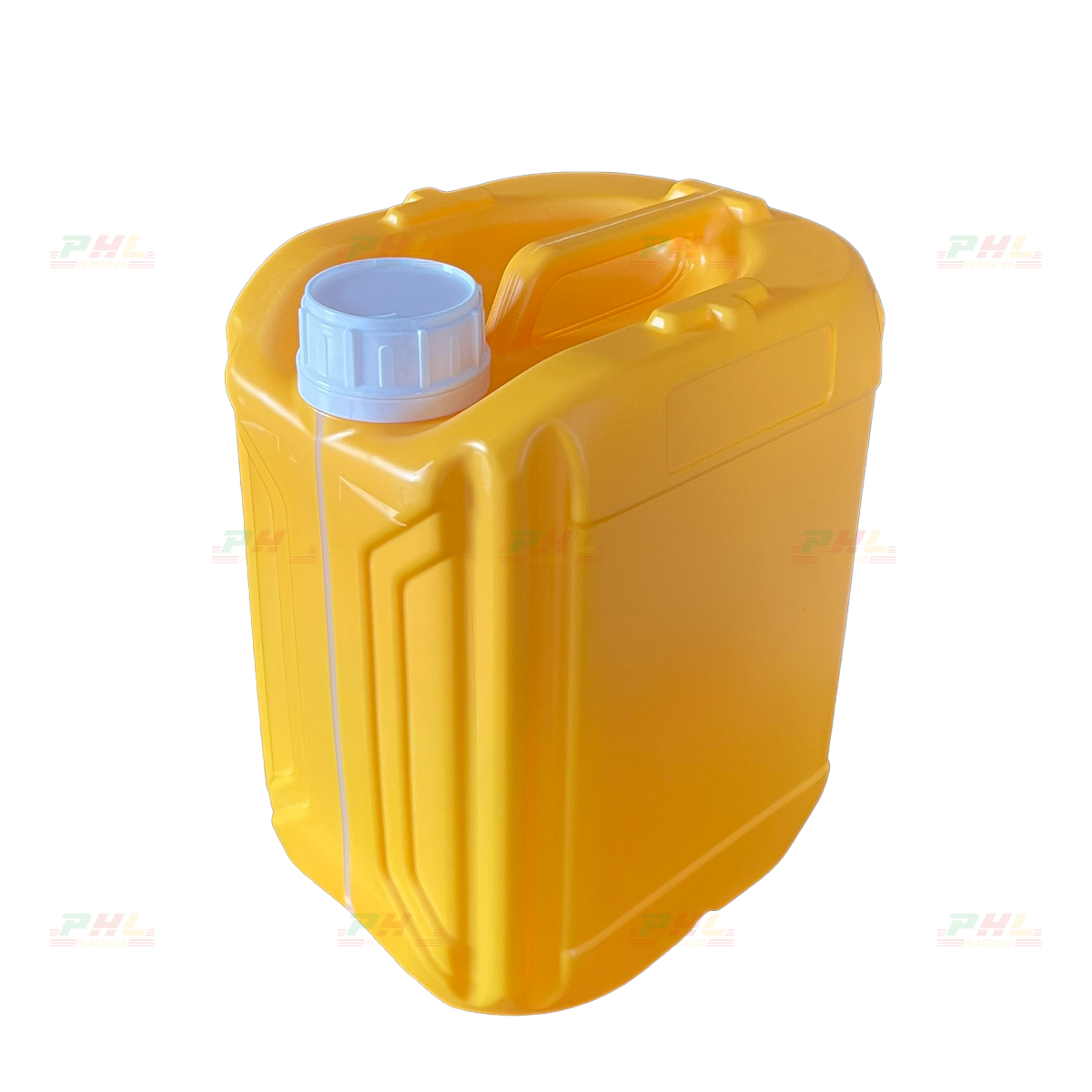 Can HDPE 5000mL (5Lit) ø50mm Vuông Design - Vàng