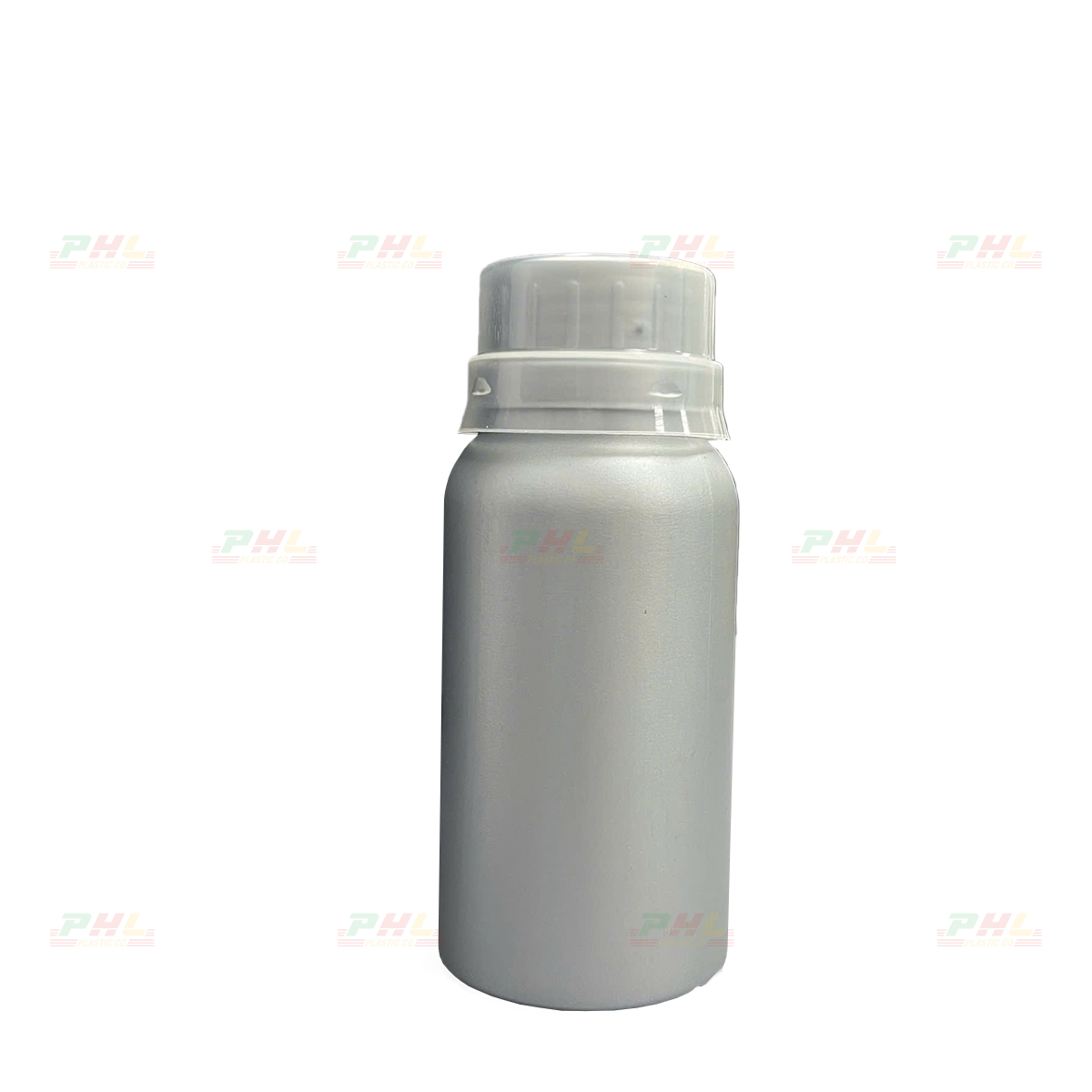 Chai HDPE/COEX 150mL ø33mm Tròn Trơn - Metallic Silver