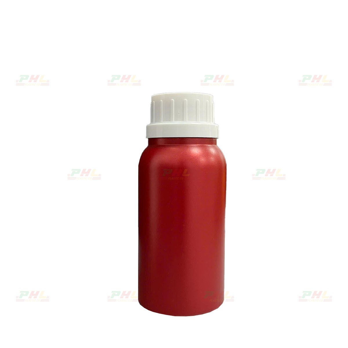 Chai HDPE/COEX 150mL ø33mm Tròn Trơn - Metallic Red