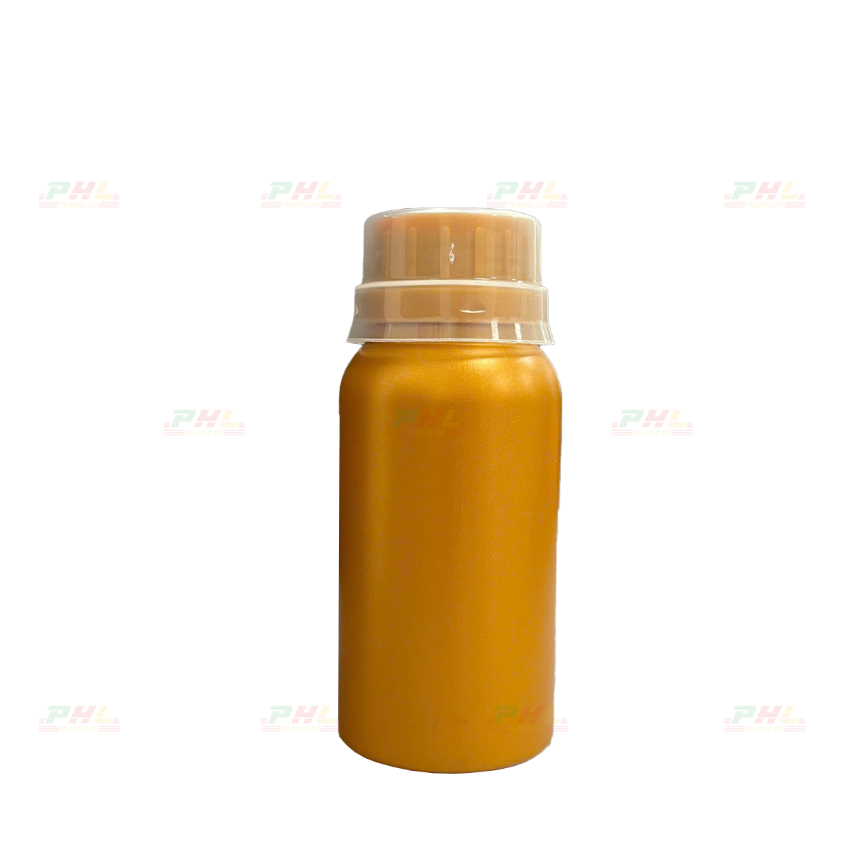 Chai HDPE/COEX 150mL ø33mm Tròn Trơn - Metallic Gold