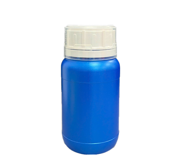 Chai HDPE/COEX 300mL ø50mm Tròn Hai Gờ Vai Bầu - Metallic Blue