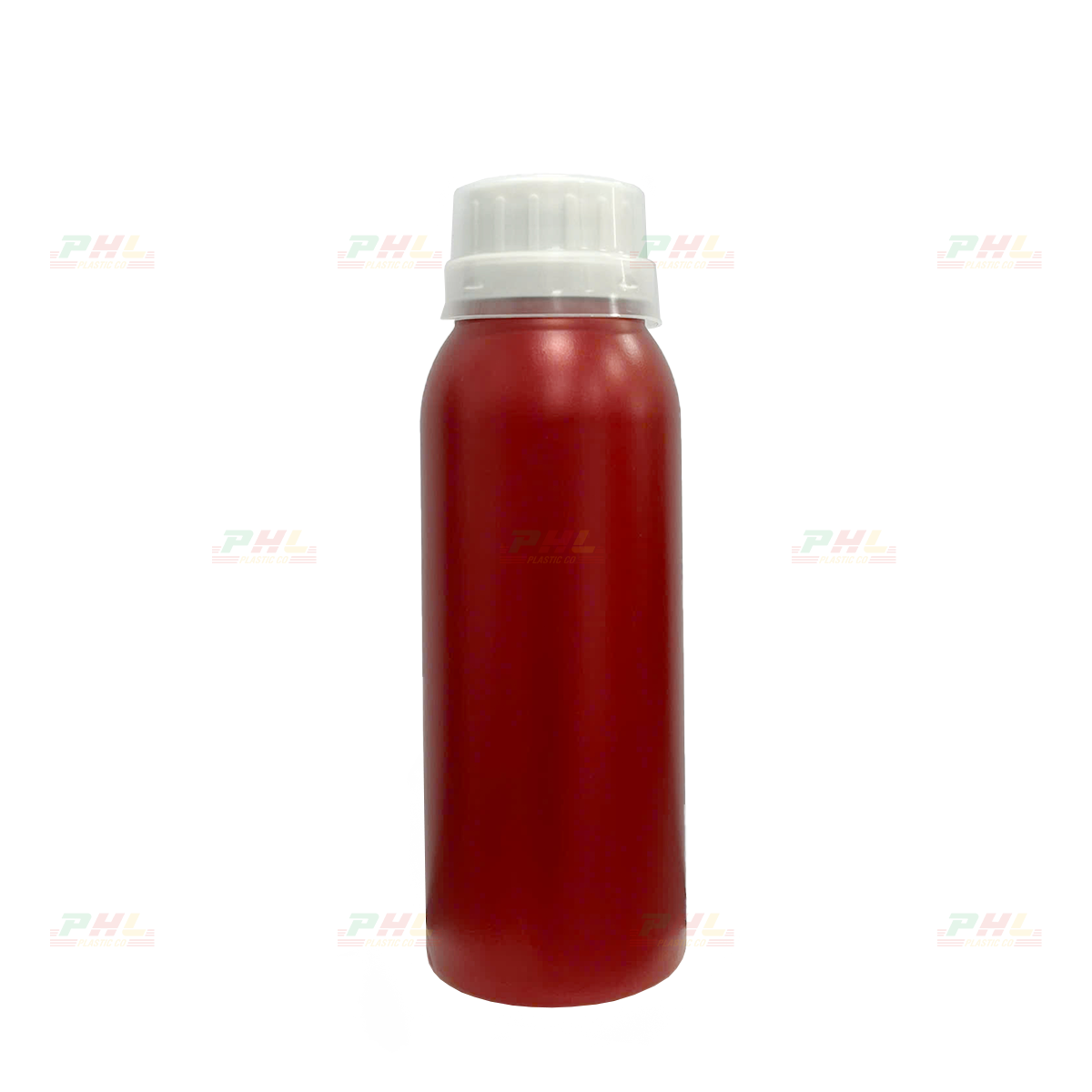 Chai HDPE/COEX 250mL ø33mm Tròn - Metallic Red