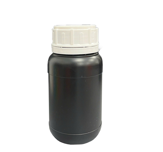 Chai HDPE/COEX 300mL ø50mm Tròn Hai Gờ Vai Bầu - Đen