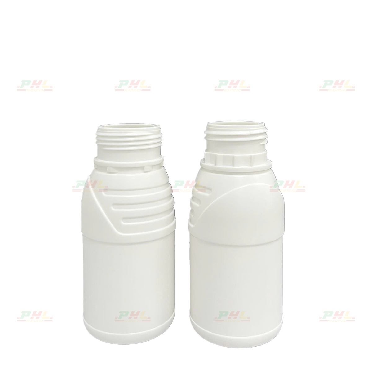 Chai HDPE/COEX 250mL ø42.5mm Tròn Vai Gân SGT - Trắng Sữa