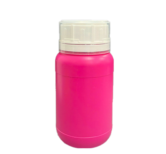 Chai HDPE/COEX 300mL ø50mm Tròn Hai Gờ Vai Bầu - Hồng
