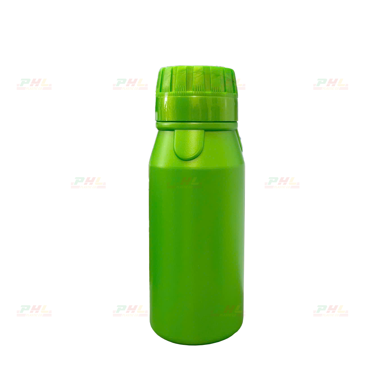 HDPE/COEX 250mL ø43mm Triple-Edge Round Bottle - Metallic Monster Green
