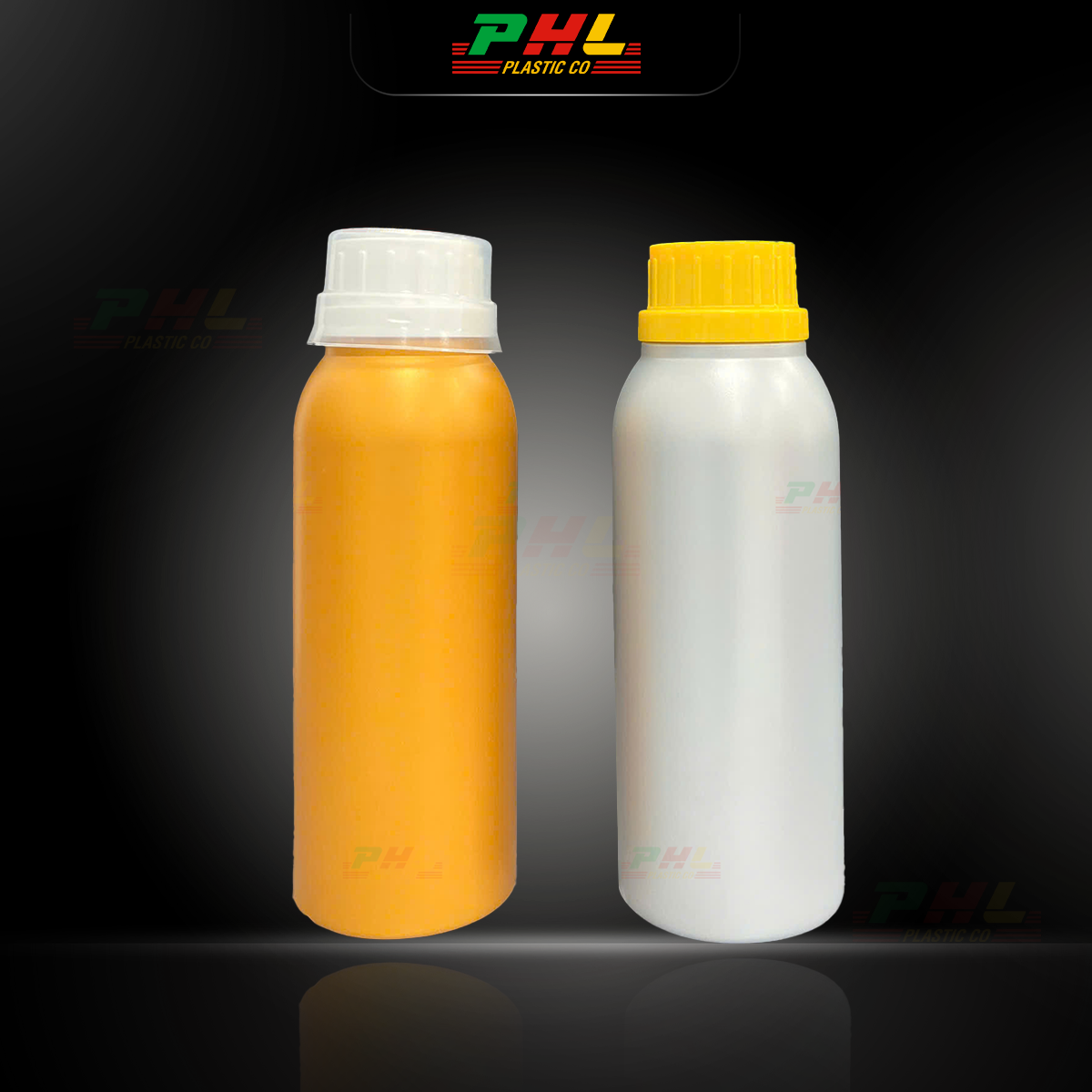 Chai HDPE/COEX 250mL ø33mm Tròn - Metallic Gold