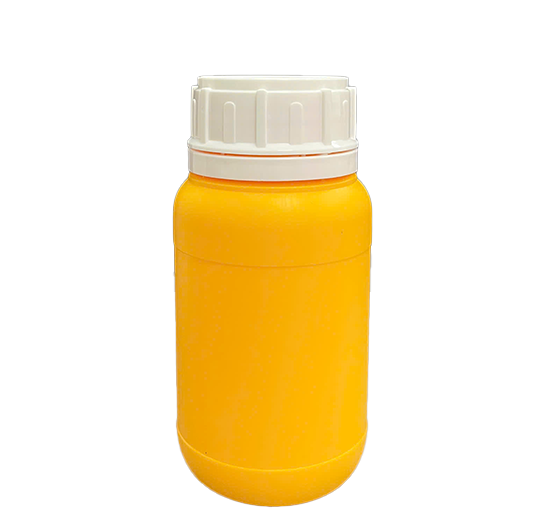Chai HDPE/COEX 300mL ø50mm Tròn Hai Gờ Vai Bầu - Vàng