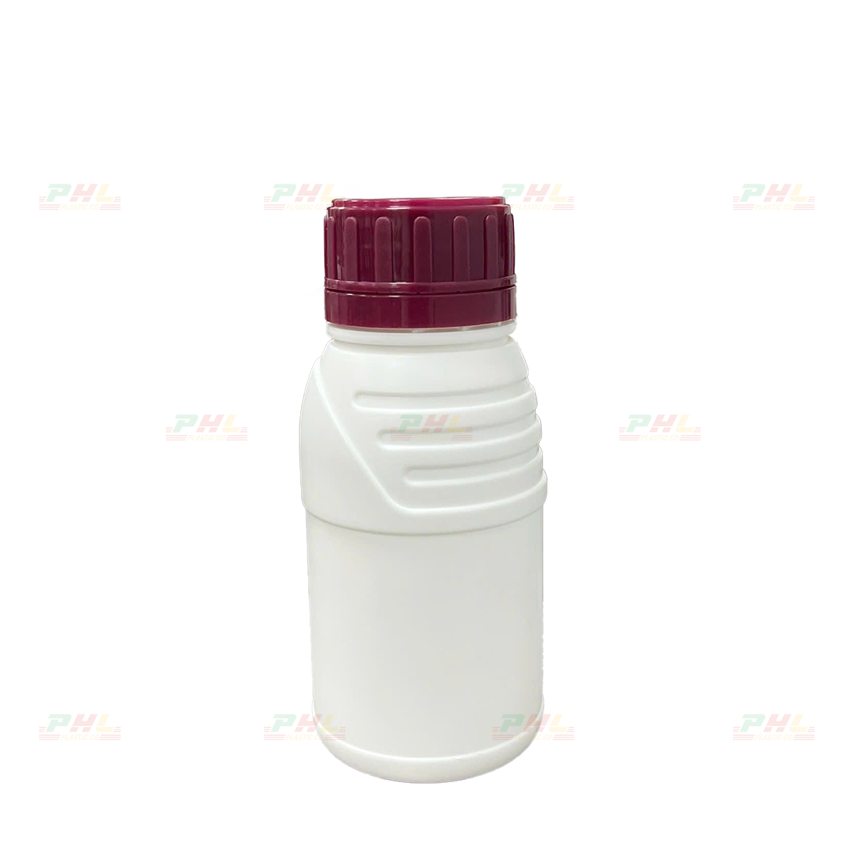 Chai HDPE/COEX 250mL ø42.5mm Tròn Vai Gân SGT - Trắng Sữa