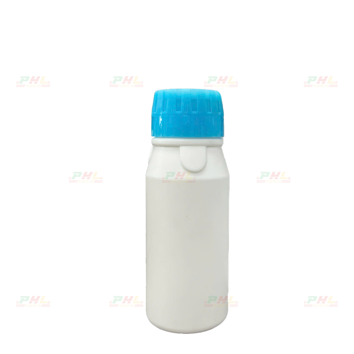 HDPE/COEX 250mL ø43mm Triple-Edge Round Bottle - Milky White