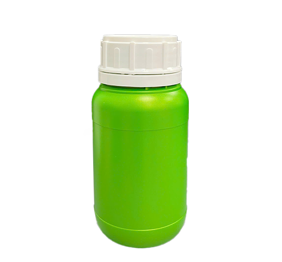 Chai HDPE/COEX 300mL ø50mm Tròn Hai Gờ Vai Bầu - Metallic Monster Green