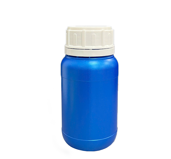Chai HDPE/COEX 300mL ø50mm Tròn Hai Gờ Vai Bầu - Metallic Blue