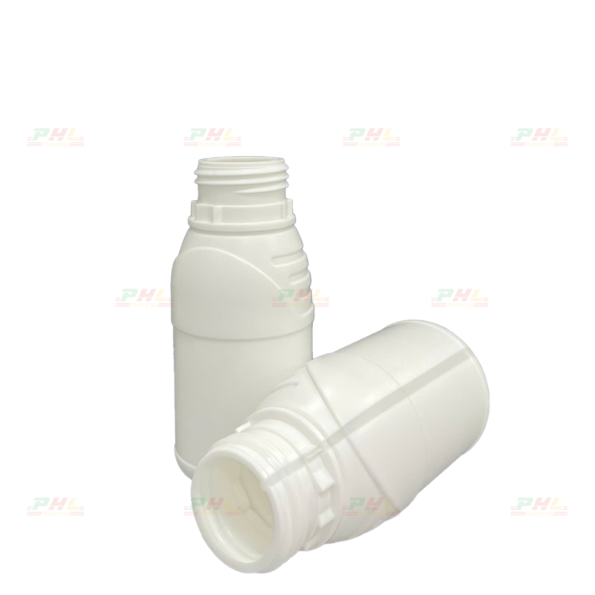 Chai HDPE/COEX 250mL ø42.5mm Tròn Vai Gân SGT - Trắng Sữa