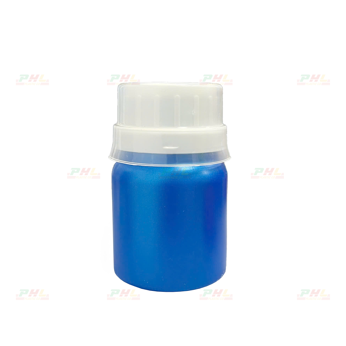 Chai HDPE/COEX 50mL ø33mm Tròn - Metallic Blue