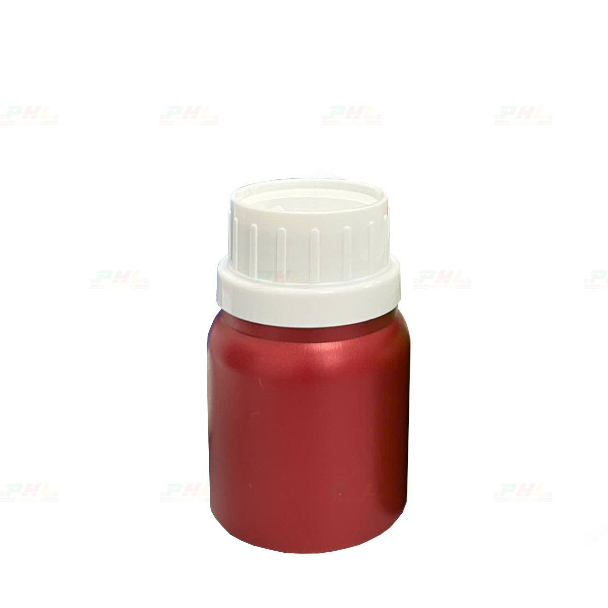 Chai HDPE/COEX 50mL ø33mm Tròn - Metallic Red
