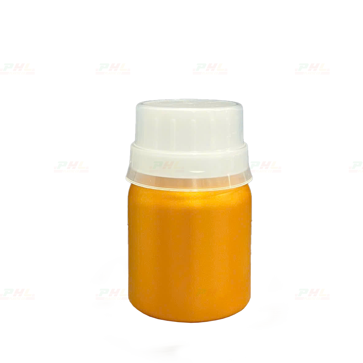 Chai HDPE/COEX 50mL ø33mm Tròn - Metallic Gold