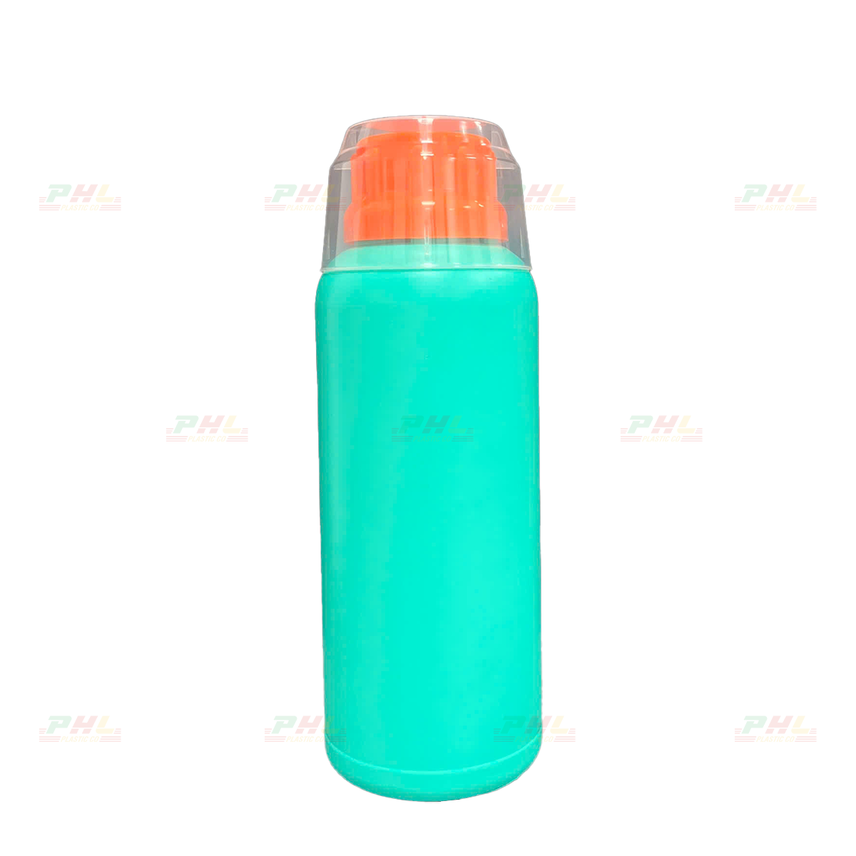 Chai HDPE/COEX 500mL ø38mm Tròn Một Gờ - Xanh Tiffany