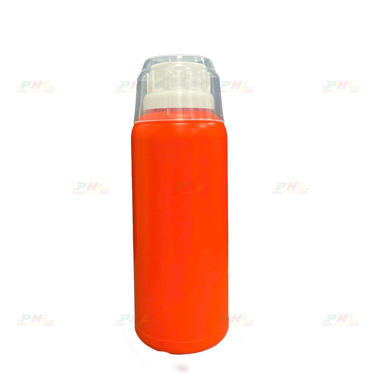 Chai HDPE/COEX 500mL ø38mm Tròn Một Gờ - Cam