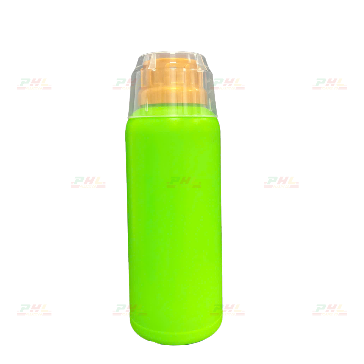 Chai HDPE/COEX 500mL ø38mm Tròn Một Gờ - Xanh Lá Non