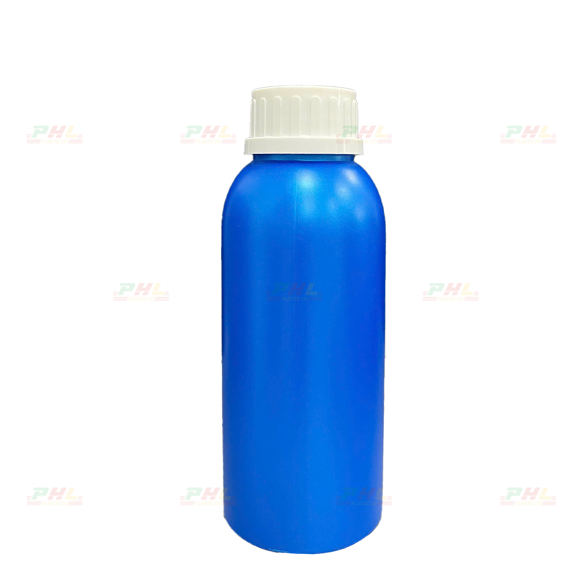 Chai HDPE/COEX 500mL ø43mm Tròn Lùn - Metallic Blue