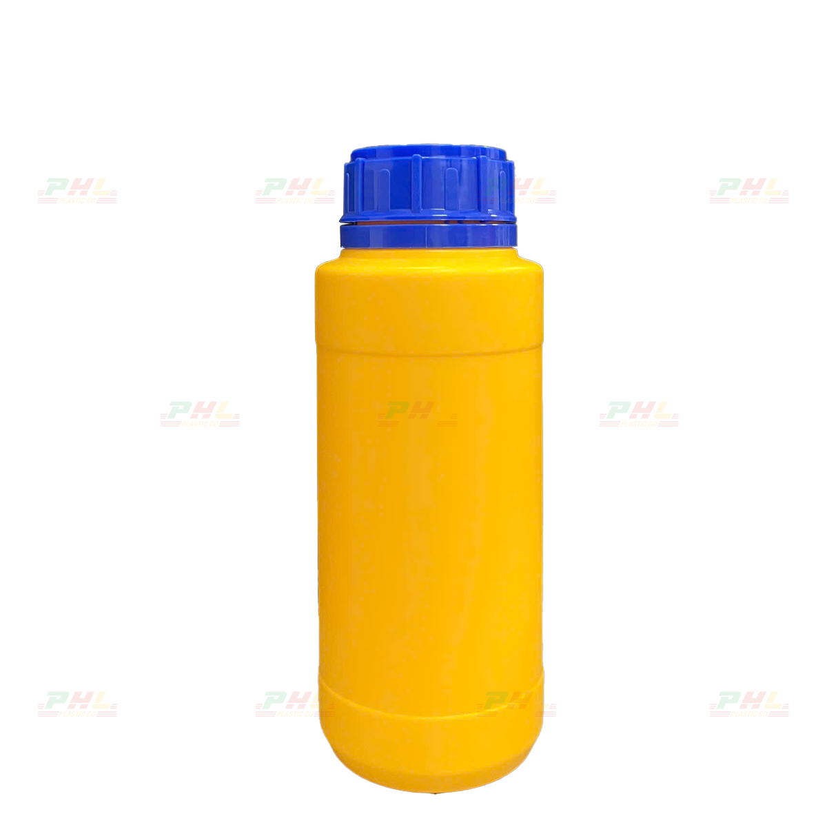 Chai HDPE/COEX 500mL ø50mm Tròn Hai Gờ - Vàng