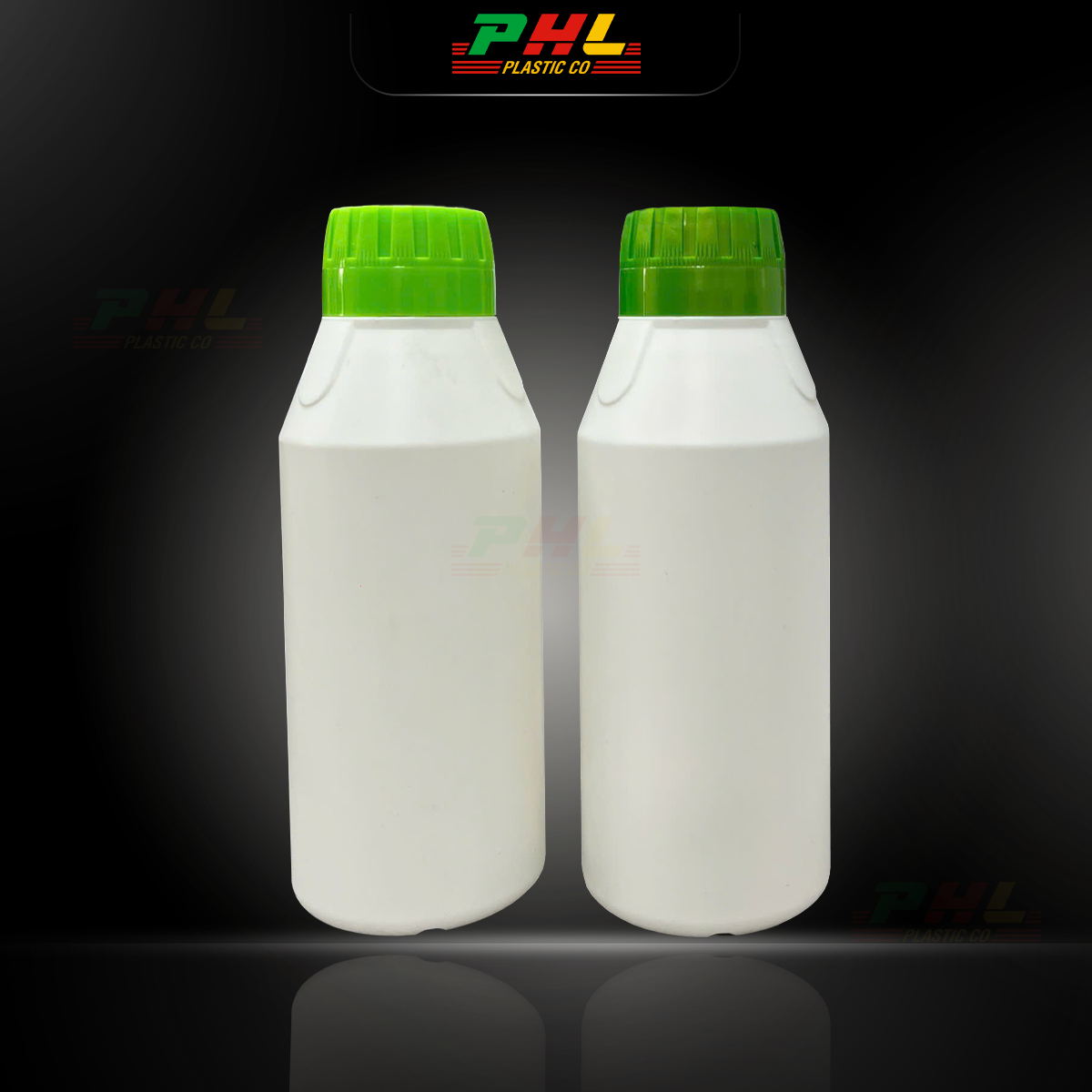 Chai HDPE/COEX 500mL ø43mm Tròn Ba Cạnh - Trắng Sữa