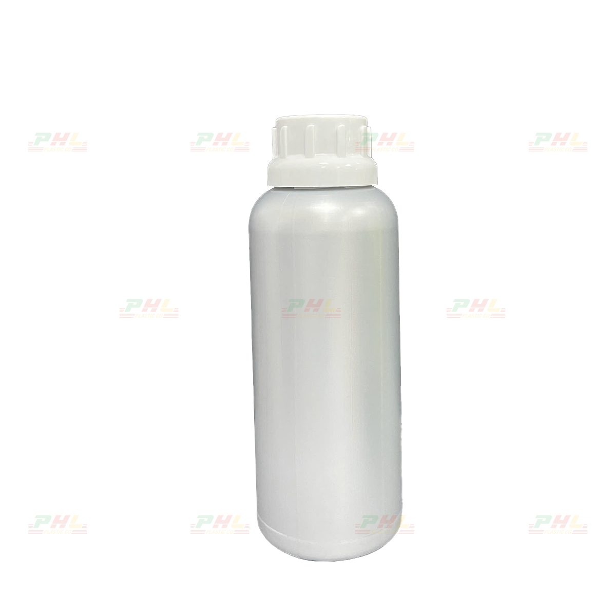 Chai HDPE/COEX 500mL ø38mm Tròn Một Gờ - Metallic Silver