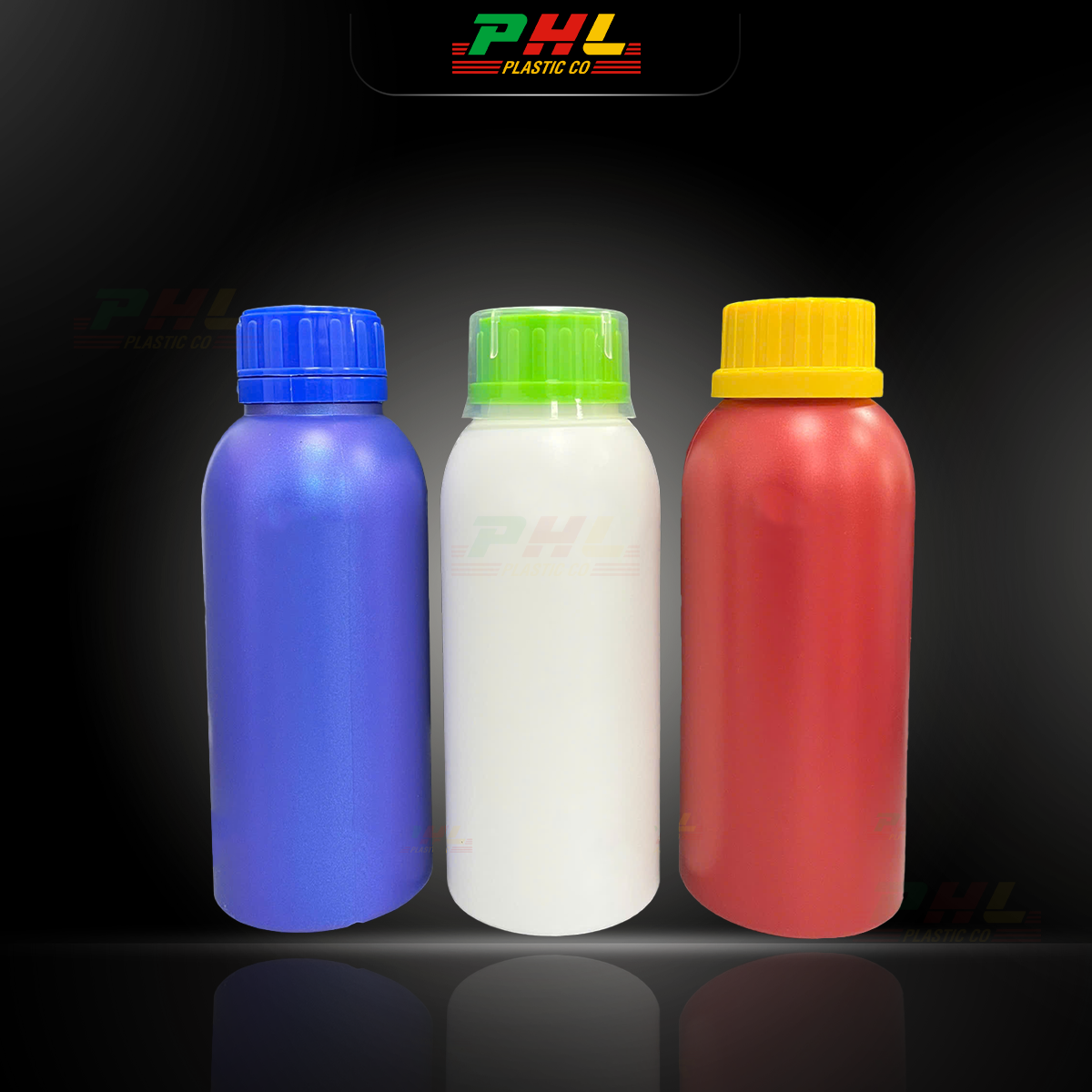 Chai HDPE/COEX 500mL ø43mm Tròn Lùn - Trắng Sữa