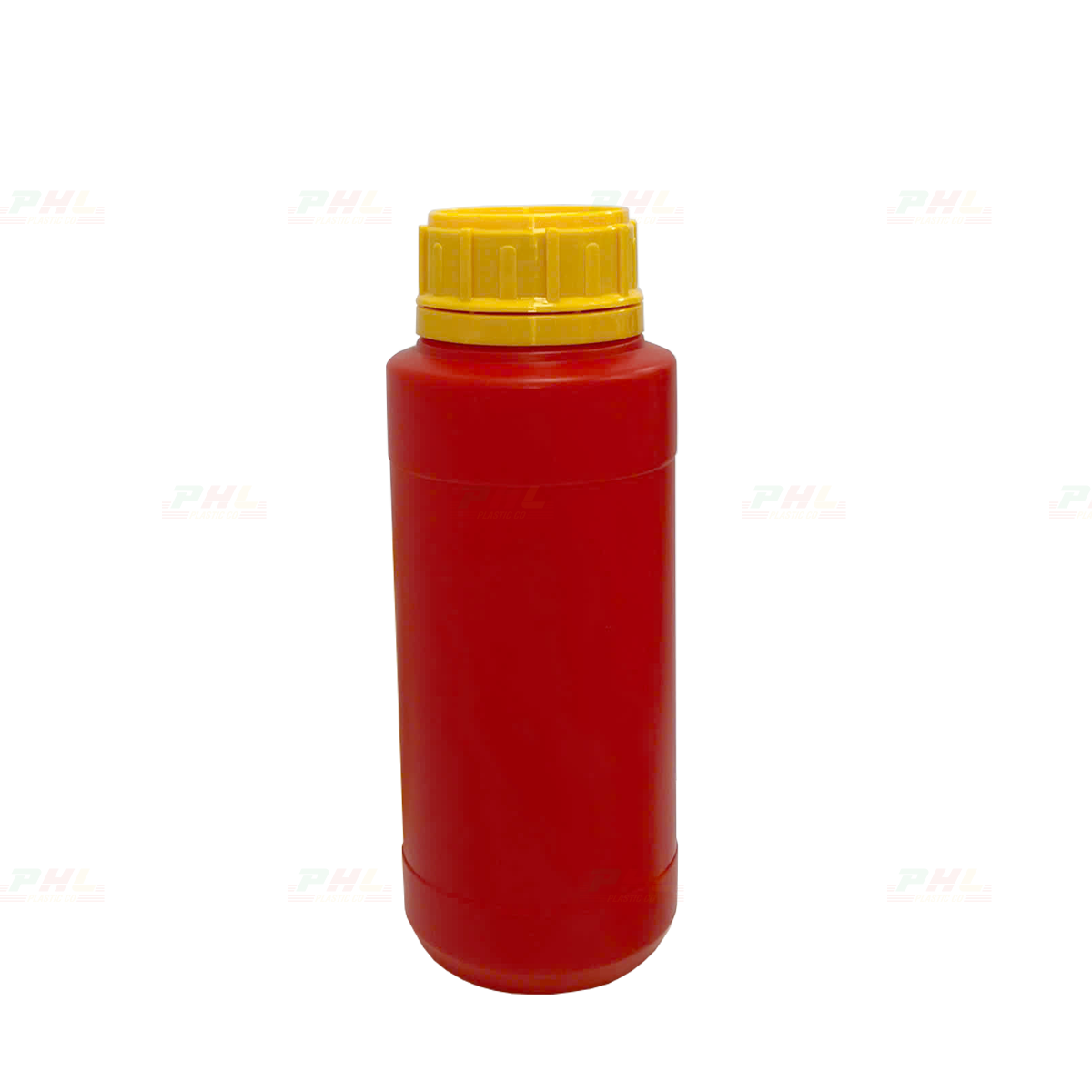 Chai HDPE/COEX 500mL ø50mm Tròn Hai Gờ - Đỏ