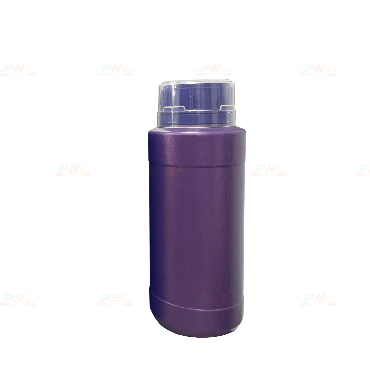 Chai HDPE/COEX 500mL ø50mm Tròn Hai Gờ - Metallic Purple