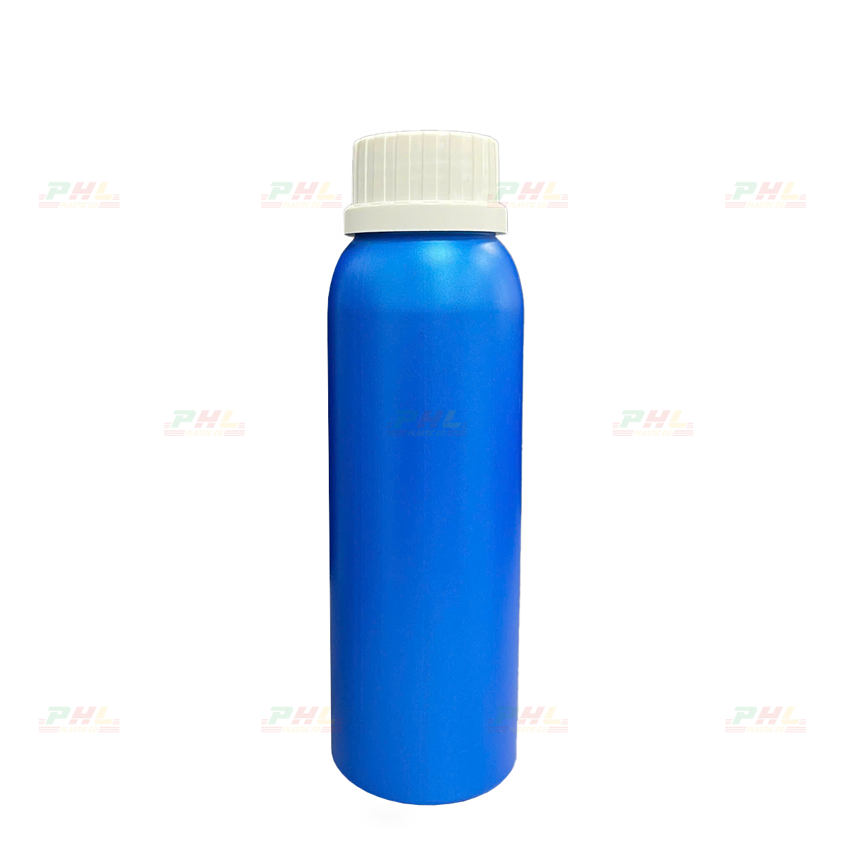 Chai HDPE/COEX 500mL ø43mm Tròn Cao - Metallic Blue