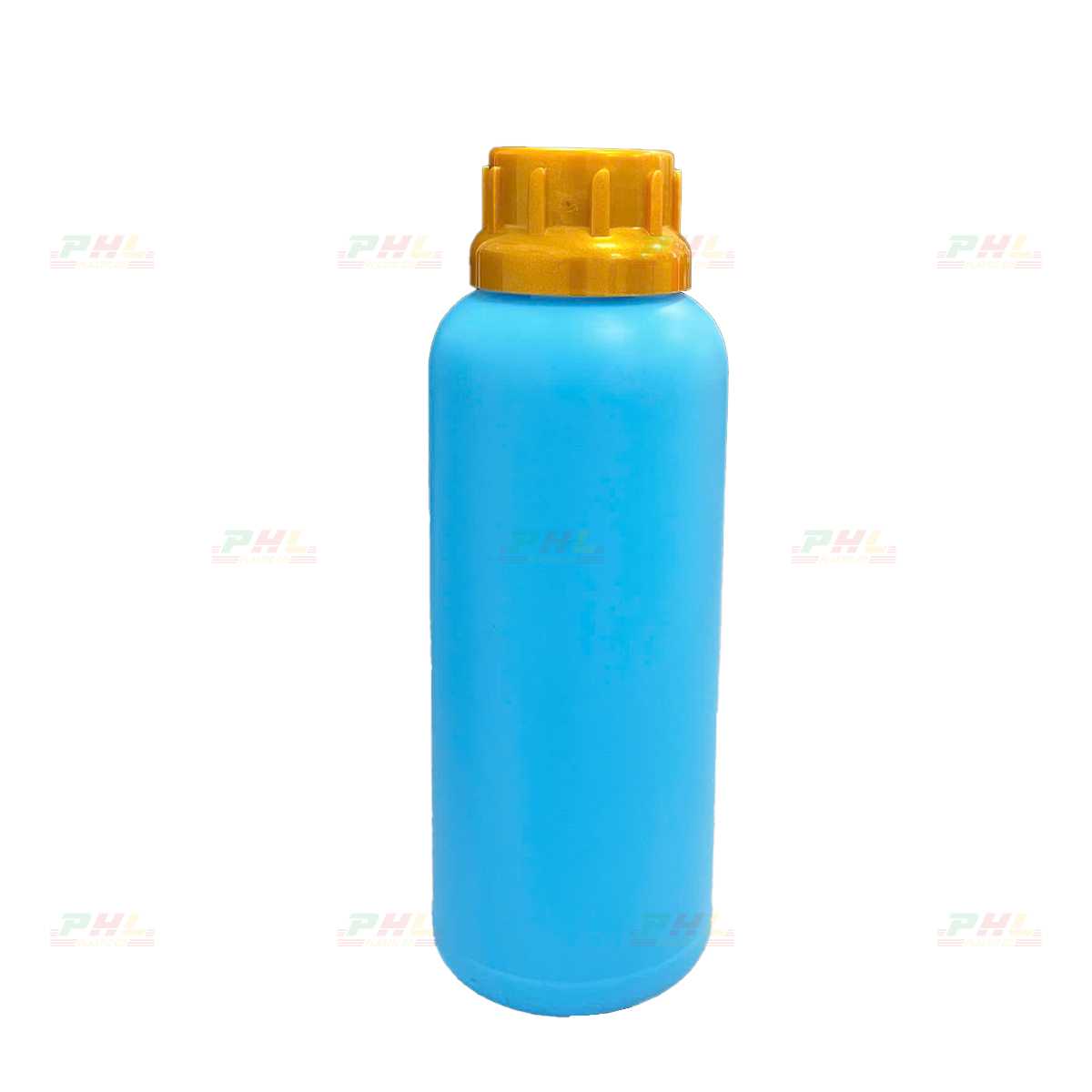Chai HDPE/COEX 500mL ø38mm Tròn Một Gờ - Xanh Thiên Thanh