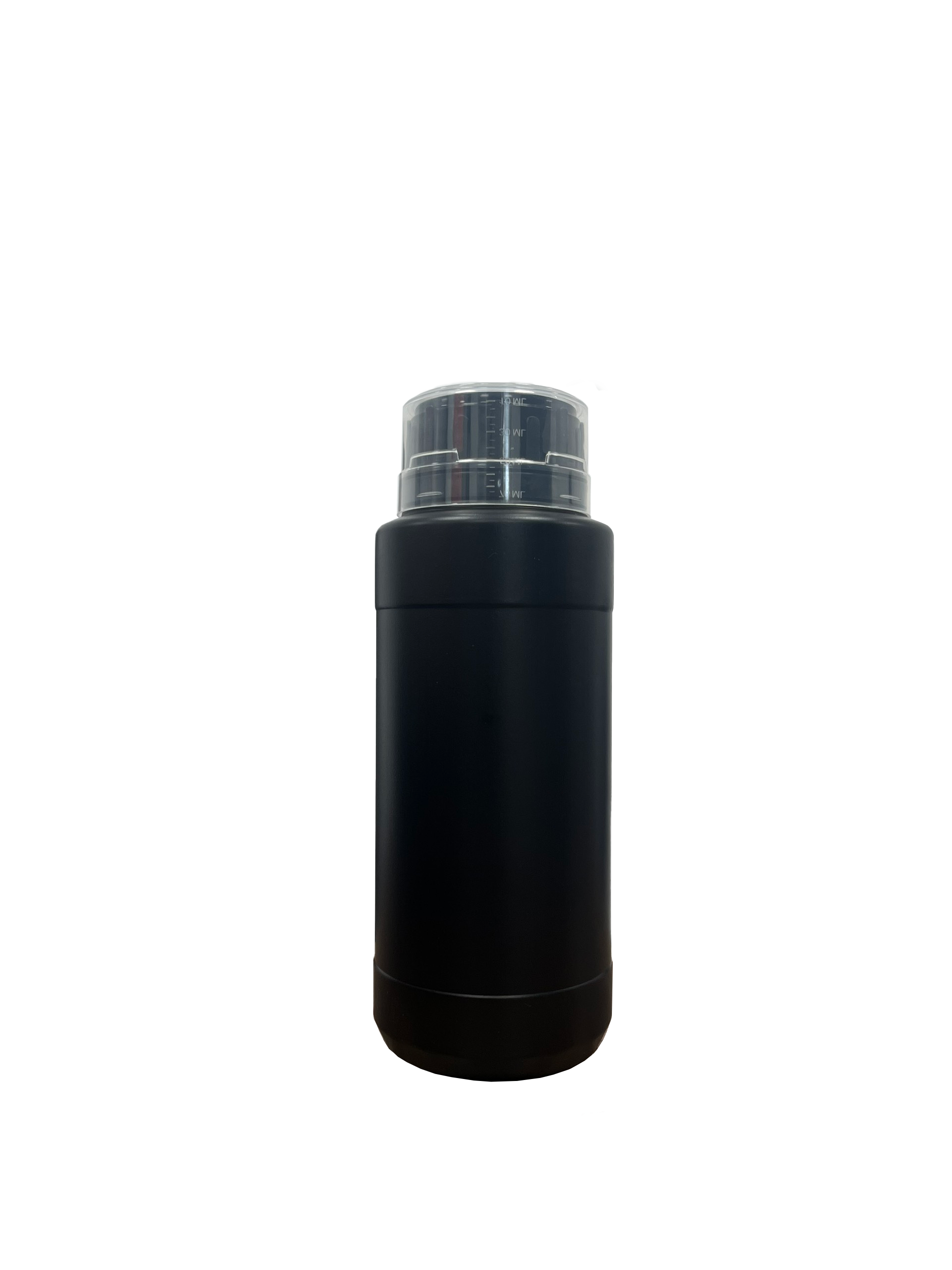 Chai HDPE/COEX 500mL ø50mm Tròn Hai Gờ - Đen