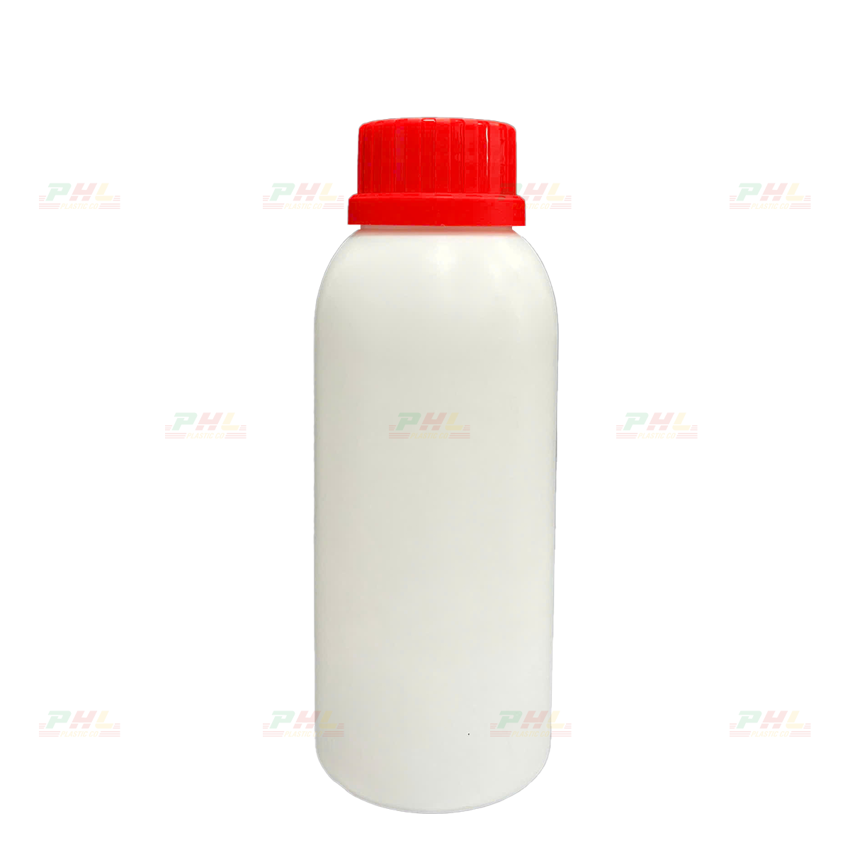 Chai HDPE/COEX 500mL ø43mm Tròn Lùn - Trắng Sữa