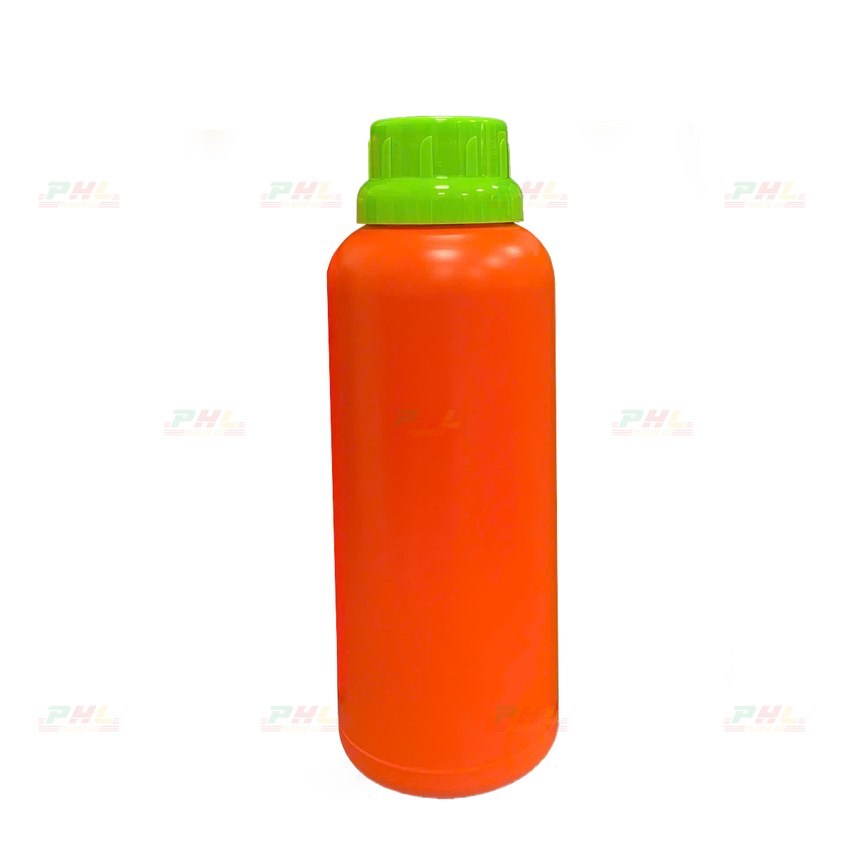 Chai HDPE/COEX 500mL ø38mm Tròn Một Gờ - Cam