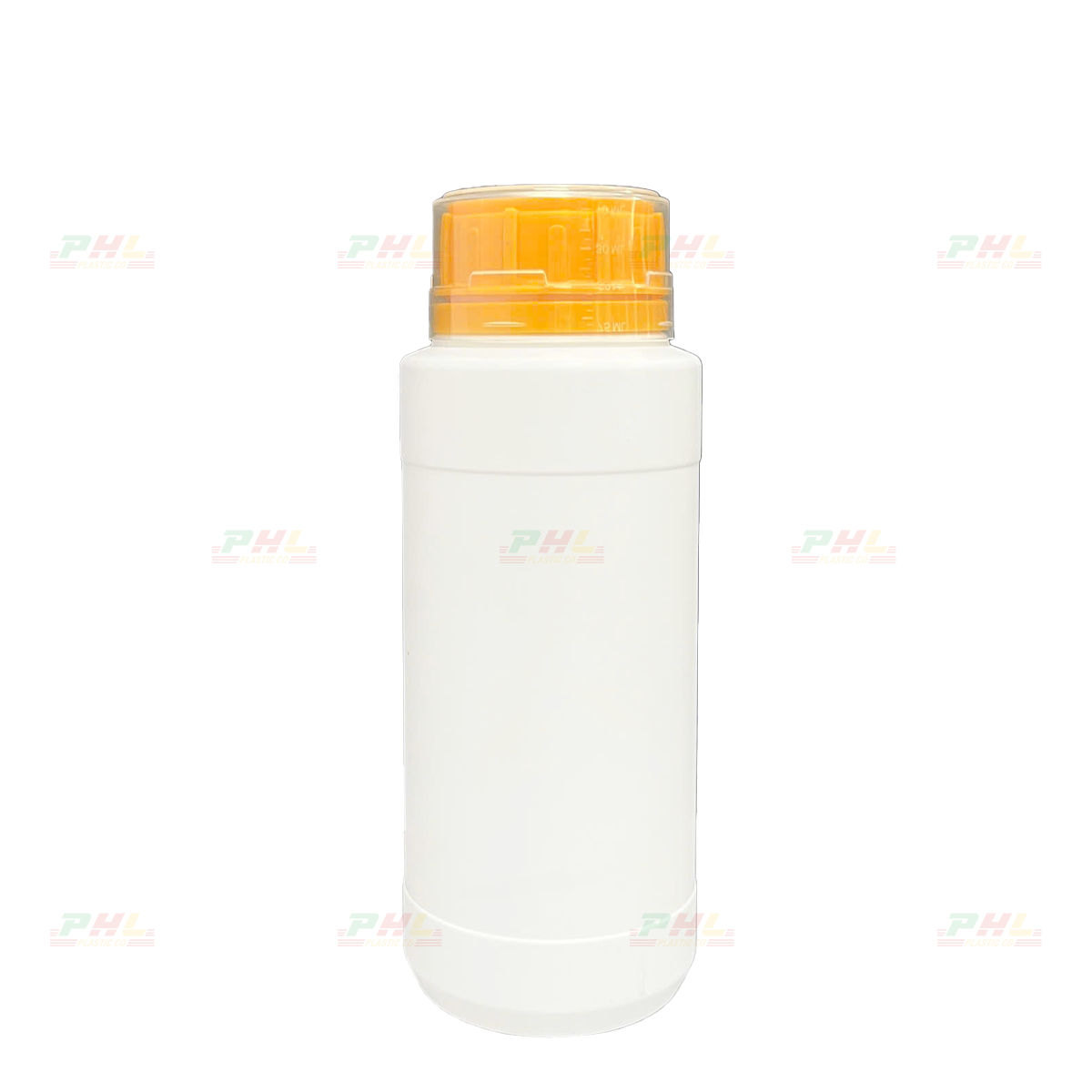 Chai HDPE/COEX 500mL ø50mm Tròn Hai Gờ - Trắng Sữa