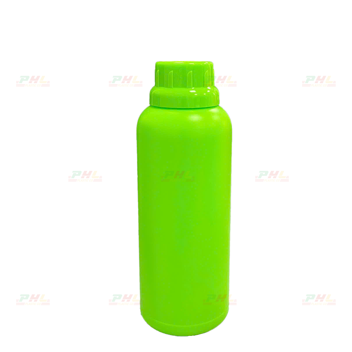 Chai HDPE/COEX 500mL ø38mm Tròn Một Gờ - Xanh Lá Non