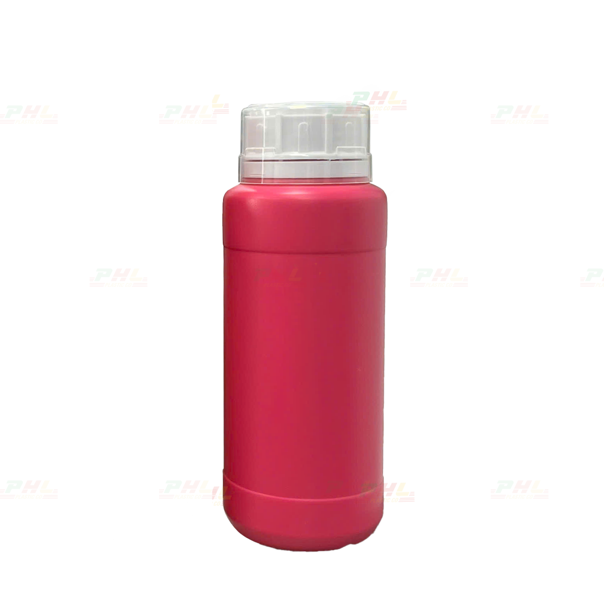 Chai HDPE/COEX 500mL ø50mm Tròn Hai Gờ - Hồng