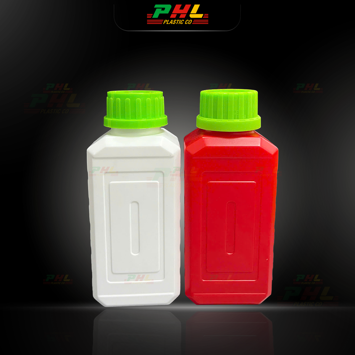 Chai HDPE/COEX 500mL ø43mm Vuông - Trắng Sữa