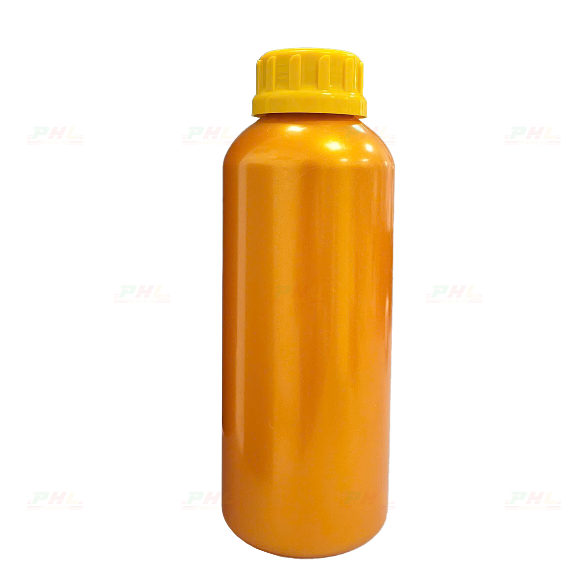 Chai PET 1000mL (1Lit) ø50mm Tròn - Metallic Gold