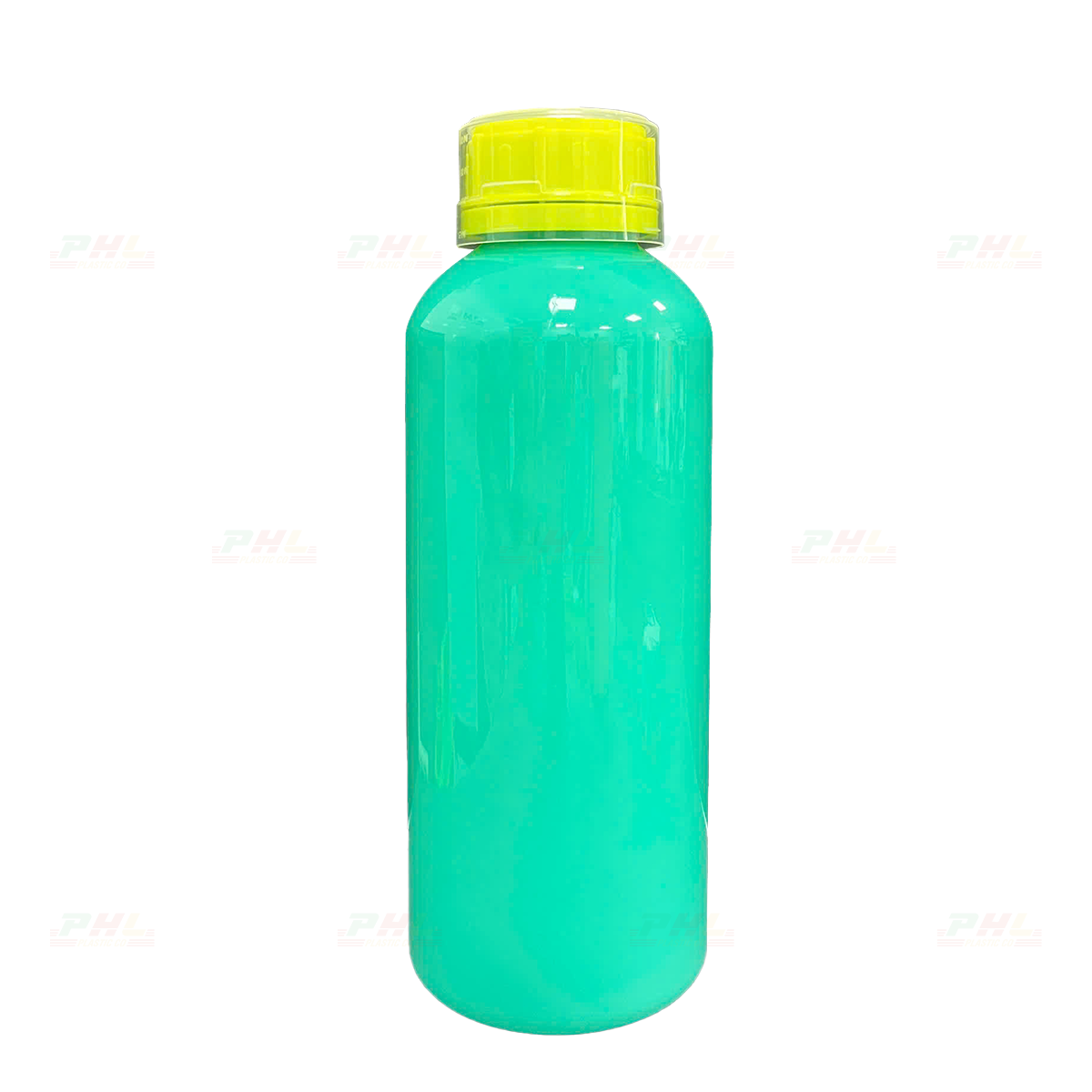Chai PET 1000mL (1Lit) ø50mm Tròn - Xanh Tiffany