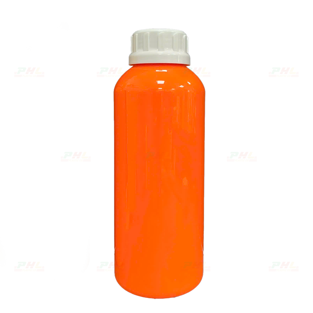 Chai PET 1000mL (1Lit) ø50mm Tròn - Cam Neon