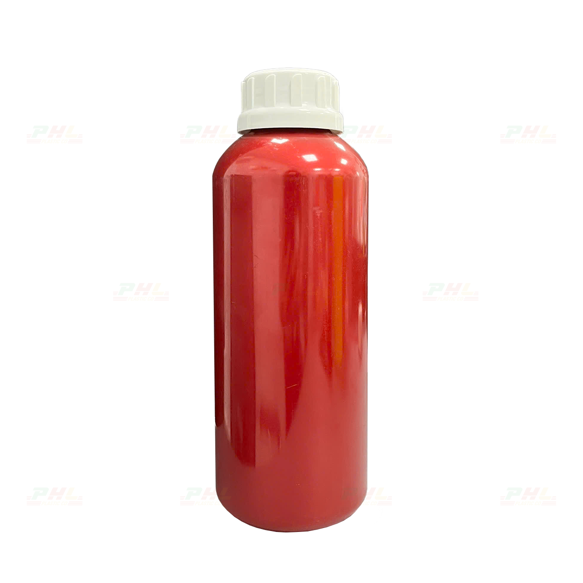 Chai PET 1000mL (1Lit) ø50mm Tròn - Metallic Red
